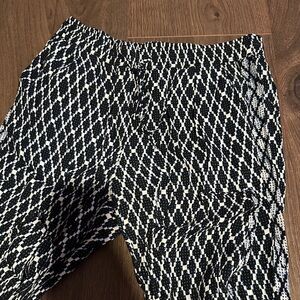 Mango Black and White Patterned Trousers